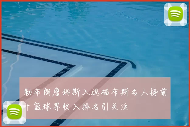 勒布朗詹姆斯入选福布斯名人榜前十篮球界收入排名引关注